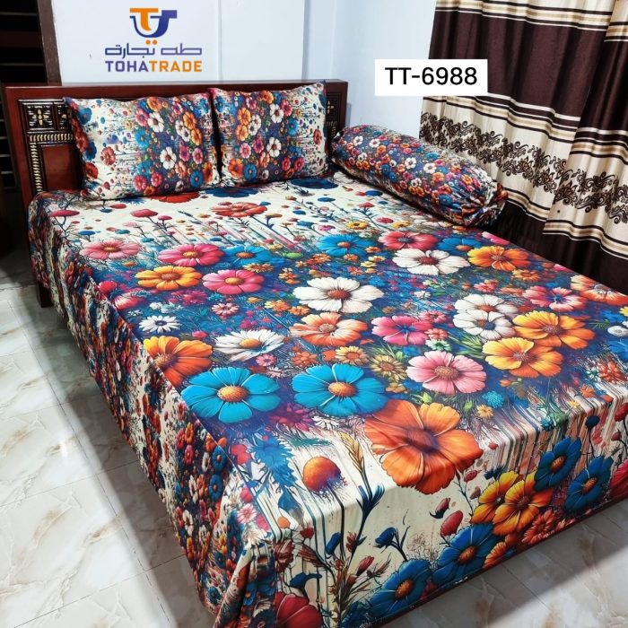 বাস্তবসম্মত ডিজাইনের সঙ্গে 3D বিছানার চাদর